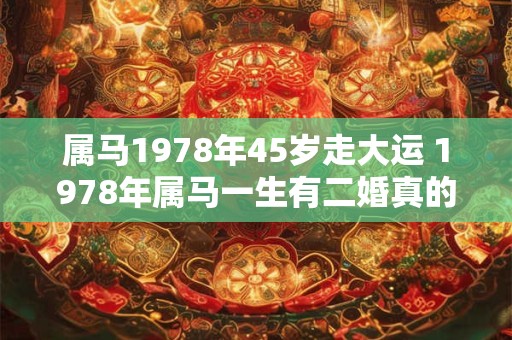 属马1978年45岁走大运 1978年属马一生有二婚真的吗