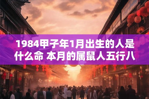 1984甲子年1月出生的人是什么命 本月的属鼠人五行八字查询