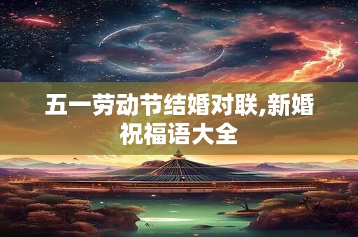 五一劳动节结婚对联,新婚祝福语大全