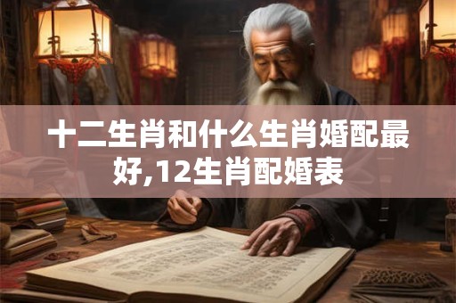 十二生肖和什么生肖婚配最好,12生肖配婚表