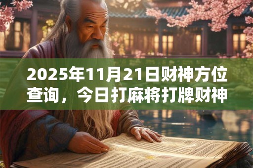 2025年11月21日财神方位查询，今日打麻将打牌财神方位