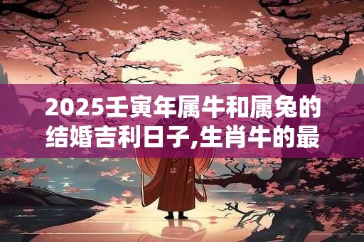 2025壬寅年属牛和属兔的结婚吉利日子,生肖牛的最佳婚配