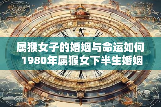 属猴女子的婚姻与命运如何 1980年属猴女下半生婚姻如何