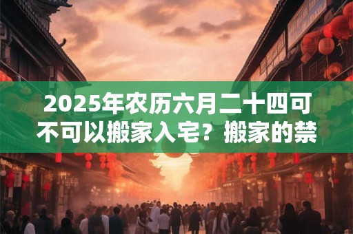 2025年农历六月二十四可不可以搬家入宅？搬家的禁忌