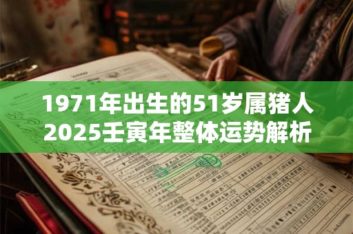1971年出生的51岁属猪人2025壬寅年整体运势解析 1971年出生的51岁属猪人2025壬寅年整体运势解析
