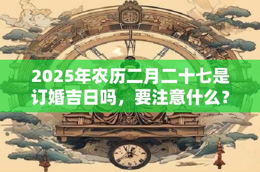2025年农历二月二十七是订婚吉日吗，要注意什么？