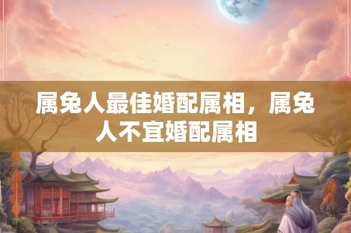 属兔人最佳婚配属相，属兔人不宜婚配属相