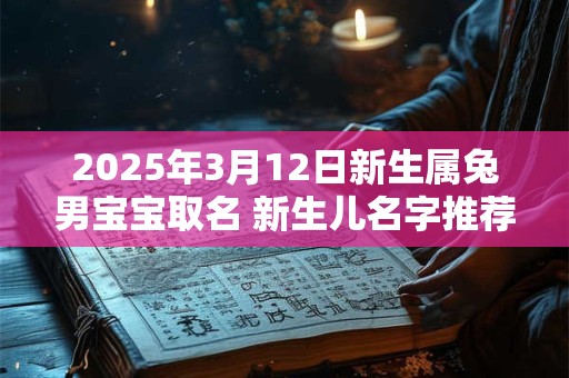 2025年3月12日新生属兔男宝宝取名 新生儿名字推荐