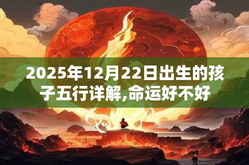 2025年12月22日出生的孩子五行详解,命运好不好