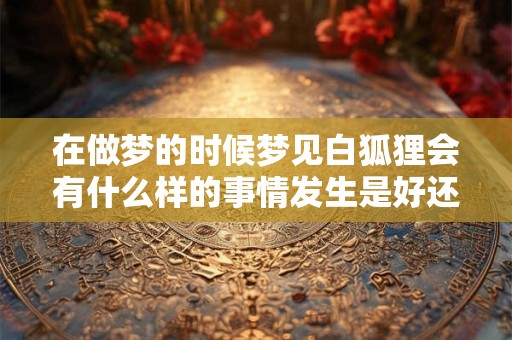 在做梦的时候梦见白狐狸会有什么样的事情发生是好还是坏