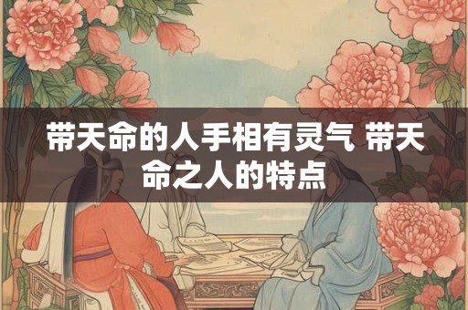带天命的人手相有灵气 带天命之人的特点 带天命的人手相有灵气 带天命之人的特点