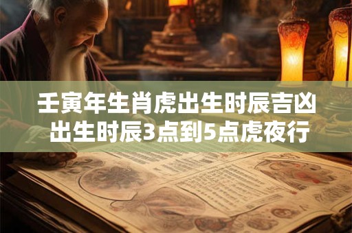 壬寅年生肖虎出生时辰吉凶 出生时辰3点到5点虎夜行啥意思