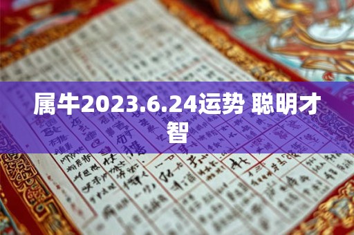属牛2023.6.24运势 聪明才智