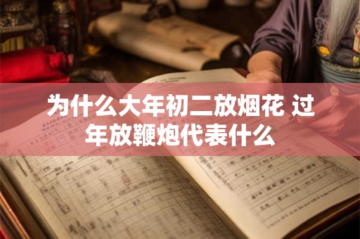 为什么大年初二放烟花 过年放鞭炮代表什么