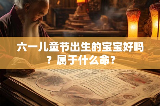六一儿童节出生的宝宝好吗？属于什么命？