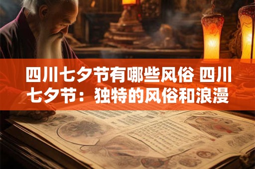 四川七夕节有哪些风俗 四川七夕节：独特的风俗和浪漫的节日