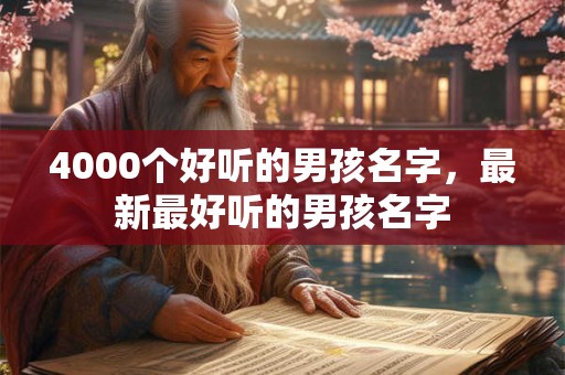 4000个好听的男孩名字,最新最好听的男孩名字 4000个好听的男孩名字,最新最好听的男孩名字