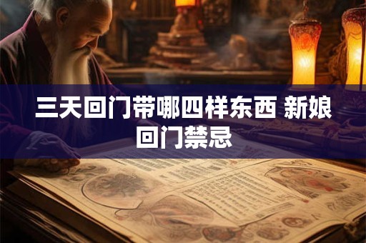 三天回门带哪四样东西 新娘回门禁忌 三天回门带哪四样东西 新娘回门禁忌