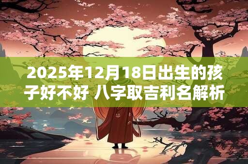 2025年12月18日出生的孩子好不好 八字取吉利名解析