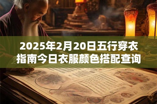 2025年2月20日五行穿衣指南今日衣服颜色搭配查询