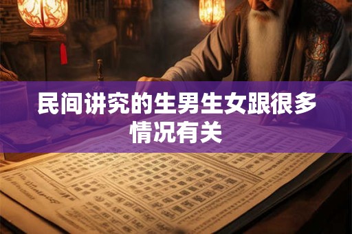 民间讲究的生男生女跟很多情况有关 民间讲究的生男生女跟很多情况有关