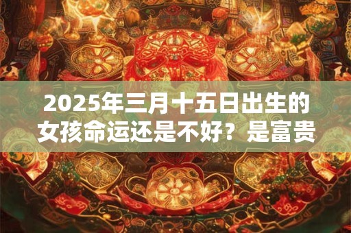 2025年三月十五日出生的女孩命运还是不好？是富贵命吗？