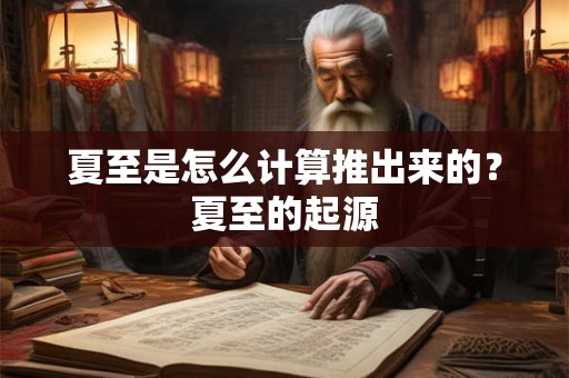 夏至是怎么计算推出来的?夏至的起源 夏至是怎么计算推出来的?夏至的起源
