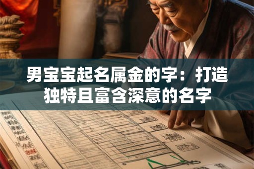 男宝宝起名属金的字：打造独特且富含深意的名字