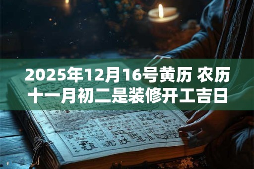 2025年12月16号黄历 农历十一月初二是装修开工吉日吗