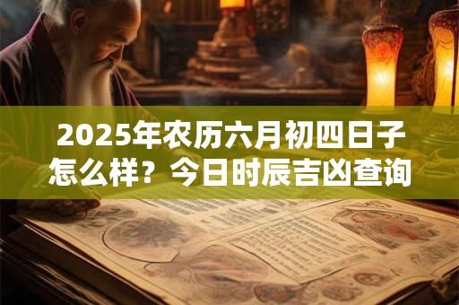 2025年农历六月初四日子怎么样？今日时辰吉凶查询