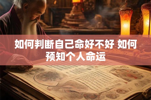 如何判断自己命好不好 如何预知个人命运