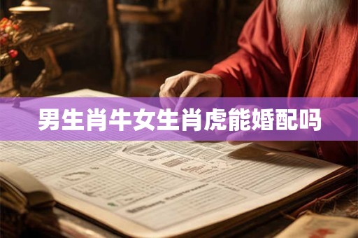 男生肖牛女生肖虎能婚配吗