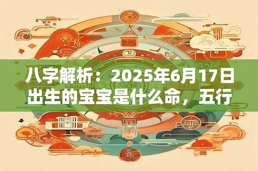 八字解析：2025年6月17日出生的宝宝是什么命，五行缺什么