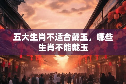五大生肖不适合戴玉，哪些生肖不能戴玉