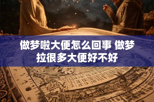 做梦啦大便怎么回事 做梦拉很多大便好不好