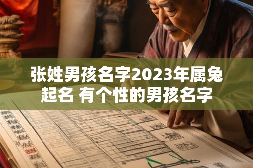 张姓男孩名字2023年属兔起名 有个性的男孩名字