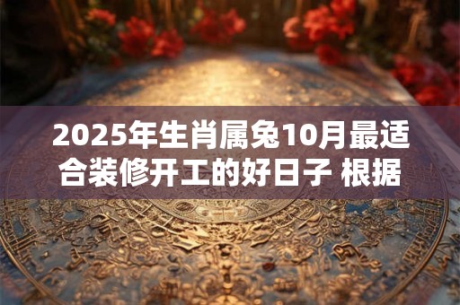 2025年生肖属兔10月最适合装修开工的好日子 根据八字查询