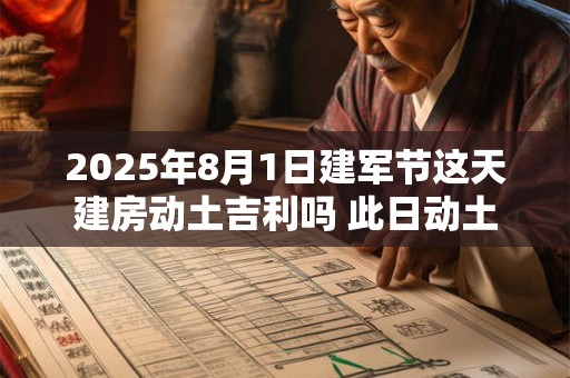 2026年8月1日建军节这天建房动土吉利吗 此日动土日子好吗