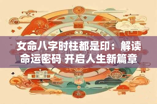 女命八字时柱都是印：解读命运密码 开启人生新篇章
