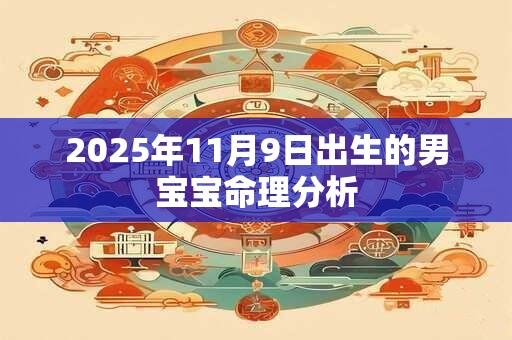 2025年11月9日出生的男宝宝命理分析 2025年11月9日出生的男宝宝命理分析