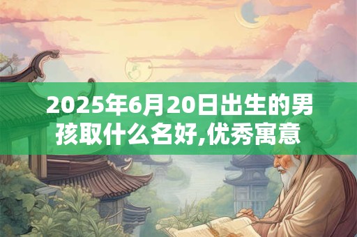 2025年6月20日出生的男孩取什么名好,优秀寓意