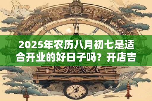 2025年农历八月初七是适合开业的好日子吗？开店吉日选择