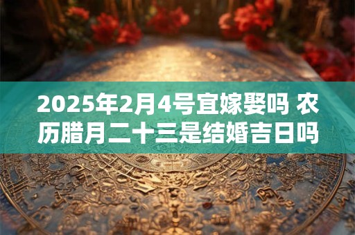 2025年2月4号宜嫁娶吗 农历腊月二十三是结婚吉日吗