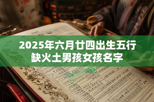 2025年六月廿四出生五行缺火土男孩女孩名字