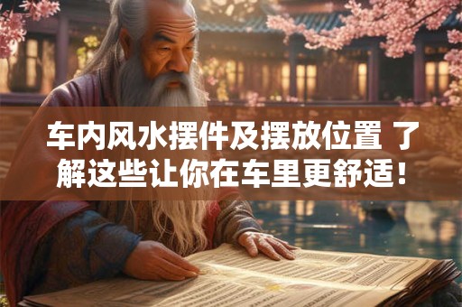 车内风水摆件及摆放位置 了解这些让你在车里更舒适！