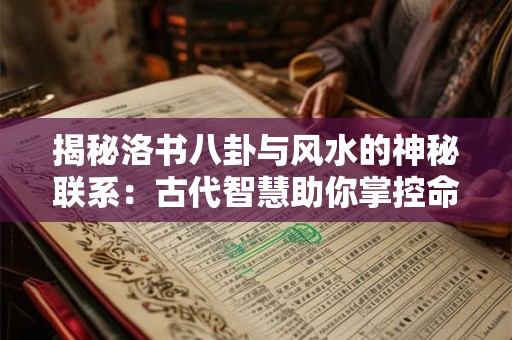 揭秘洛书八卦与风水的神秘联系：古代智慧助你掌控命运