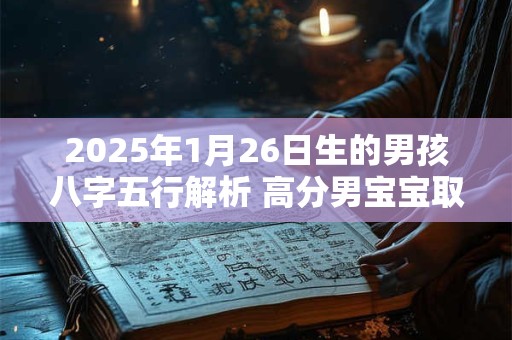 2025年1月26日生的男孩八字五行解析 高分男宝宝取名字
