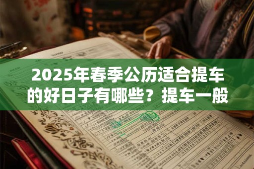 2025年春季公历适合提车的好日子有哪些？提车一般要多久
