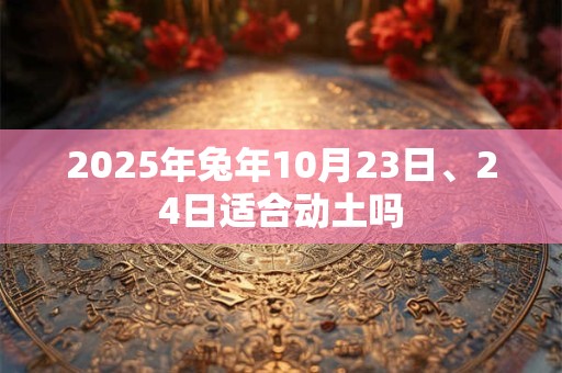 2025年兔年10月23日、24日适合动土吗
