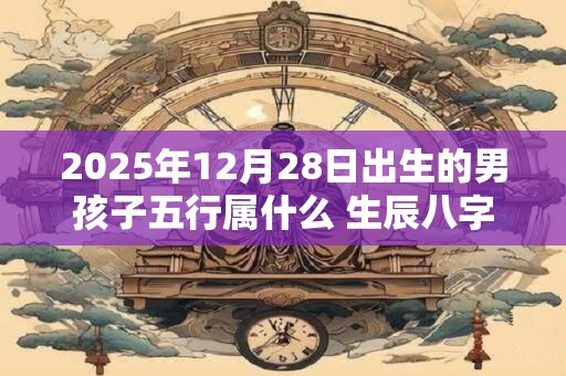 2025年12月28日出生的男孩子五行属什么 生辰八字取名